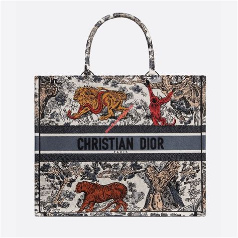 dior canvas shopping bag|christian Dior tote bag tiger.